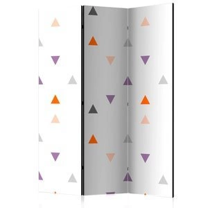 Parawan 3-częściowy - Deszcz trójkątów [Room Dividers]