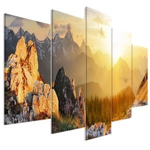 Obraz - Powitanie słońca (5-częściowy) szeroki