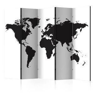 Parawan 5-częściowy - Czarno-biały świat II [Room Dividers]