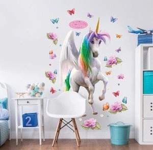 Zestaw naklejek ściennych Walltastic 45996 Magiczny Jednorożec