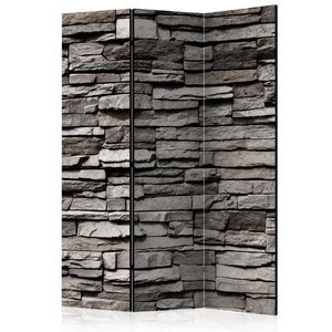 Parawan 3-częściowy - Kamienna fasada [Room Dividers]