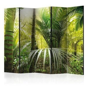 Parawan 5-częściowy - Zielona aleja II [Room Dividers]