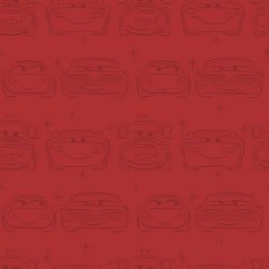 Czerwona tapeta dziecięca Auta Cars Zygzak McQueen