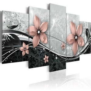 Obraz - Pomarańczowy kwiat nocy