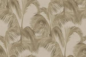 Fototapeta ścienna z motywem palmowych liści brąz i złoto V110-1