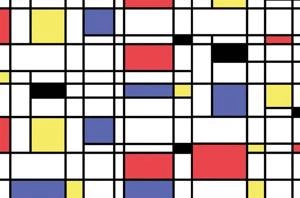 Fototapeta ścienna w kolorowy wzór geometryczny V128-1