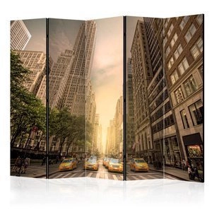 Parawan 5-częściowy - W cieniu wieżowców II [Room Dividers]