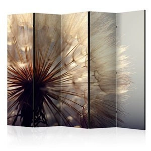 Parawan 5-częściowy - Pocałunek dmuchawca II [Room Dividers]